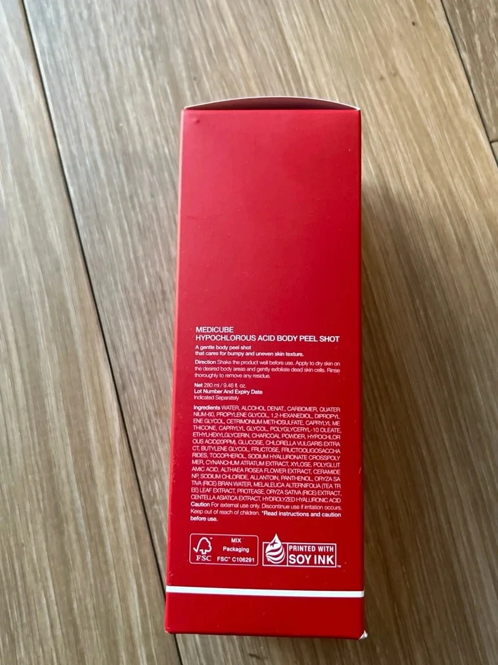Medicube Hypochlorous Acid Body Peel Shot - Red